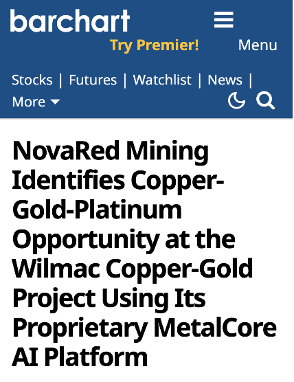 ozacchi6's tweet photo. America wants minerals. Japan wants minerals 
Canada has the ground. CONNECT THE DOTS

This is why I love the NovaRed Mining Inc angle 
The macro is screaming for allied supply: copper for grids and AI power, platinum group metals for strategic uses, gold as the bonus kicker

NovaRed’s Wilmac project sits right inside that story: British Columbia, 16,078 hectares, 57 years of historical data, 10 mineral occurrences, 19 assessment reports and MetalCore AI turning old data into a sharper target map

I’m watching $NRED / $NREDF because this feels like a small-cap way to play a very big geopolitical metals trend

No advice here, just setups