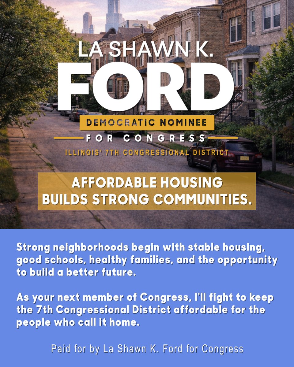 ford4congress's tweet photo. Every family deserves the opportunity to live in the community they call home.
My Plan focuses on protecting seniors, supporting first-time homebuyers, preserving affordable housing, and strengthening neighborhoods.
Read more: https://t.co/iHrvQ0Uvch
#FordForCongress https://t.co/EvqbELtvgm