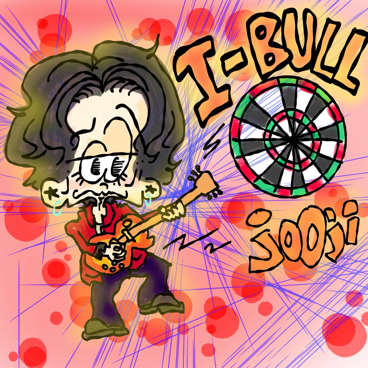 Cha_jo0ji's tweet photo. BULLの話をMCでしてて、絶対描きたい思ってたダーツのブル🎯
#jo0ji
#ibull
マジでカッコよかった。
歌の今知りたい思ったらBLEACH見なくてはと…先は長そうだ https://t.co/rAJ5dmdOyu