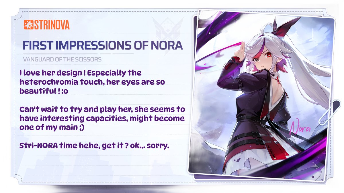 merishy_'s tweet photo. @Strinova_EN #Nora https://t.co/LKHBfECczO