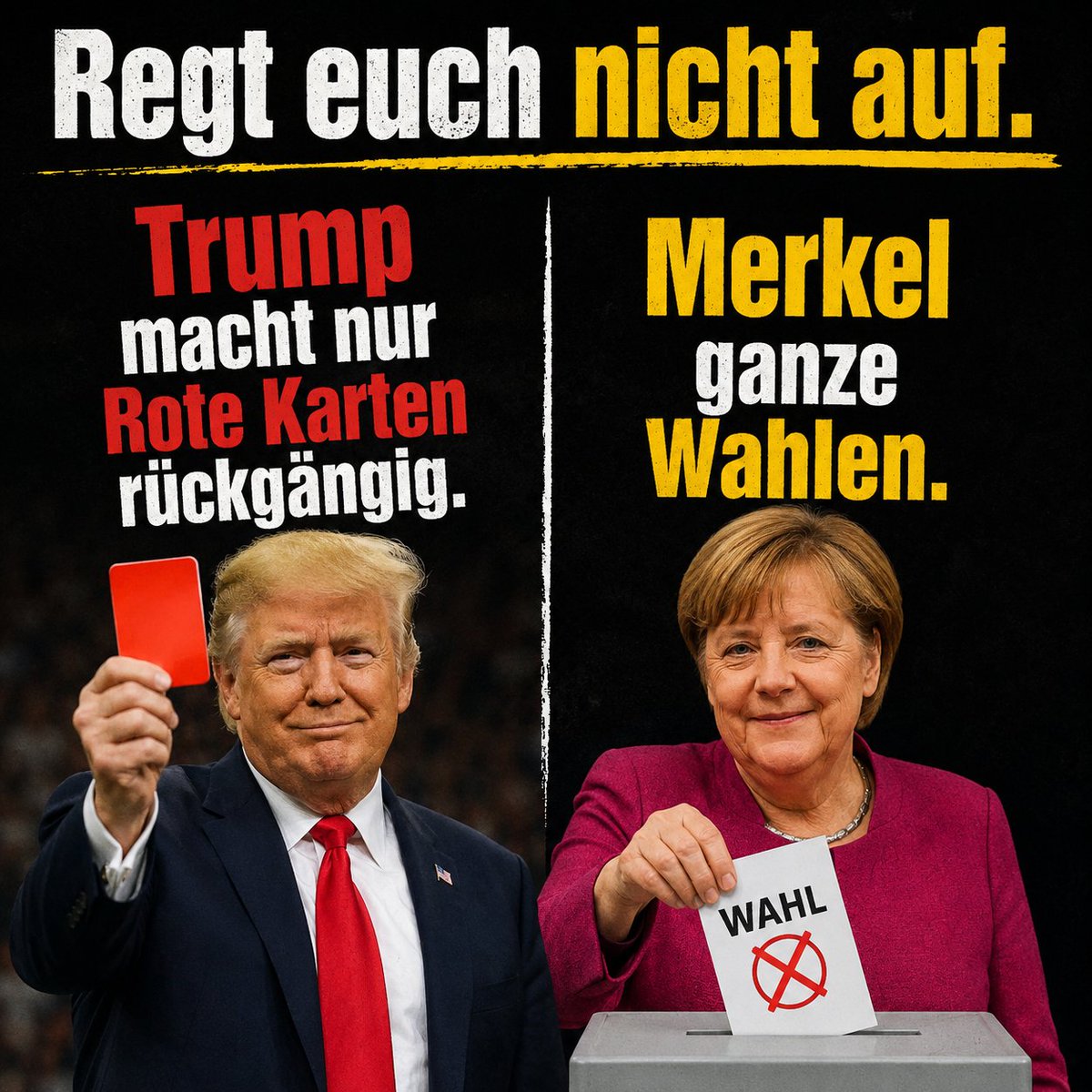 timmonk38's tweet photo. #Trump #FIFA #WM #Rotekarte #Merkel #Infantino https://t.co/ufstnoLmIT