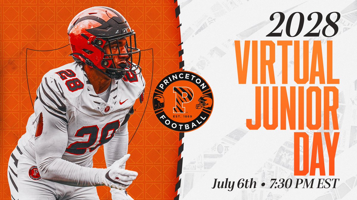 ClarkCaden15's tweet photo. i will be attending @PrincetonFTBL virtual junior day tonight at 7:30pm thank you @RyanFracPU for the invite 

@PRZcory @jr_gennaro5567 https://t.co/bMX5t24Ued