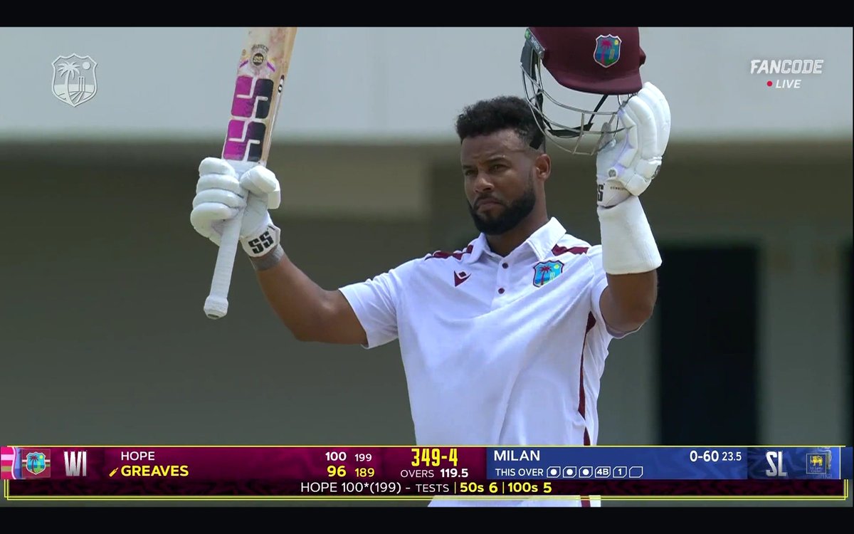 CricCrazyJohns's tweet photo. SHAI HOPE SMASHED HIS 25th INTERNATIONAL HUNDRED 🎯

- 19 Hundreds in ODIs.
- 5 Hundreds in Tests.
- 1 Hundred in T20Is.

A absolute great of West Indies batting in Modern Era. https://t.co/aXCgP7PfCS