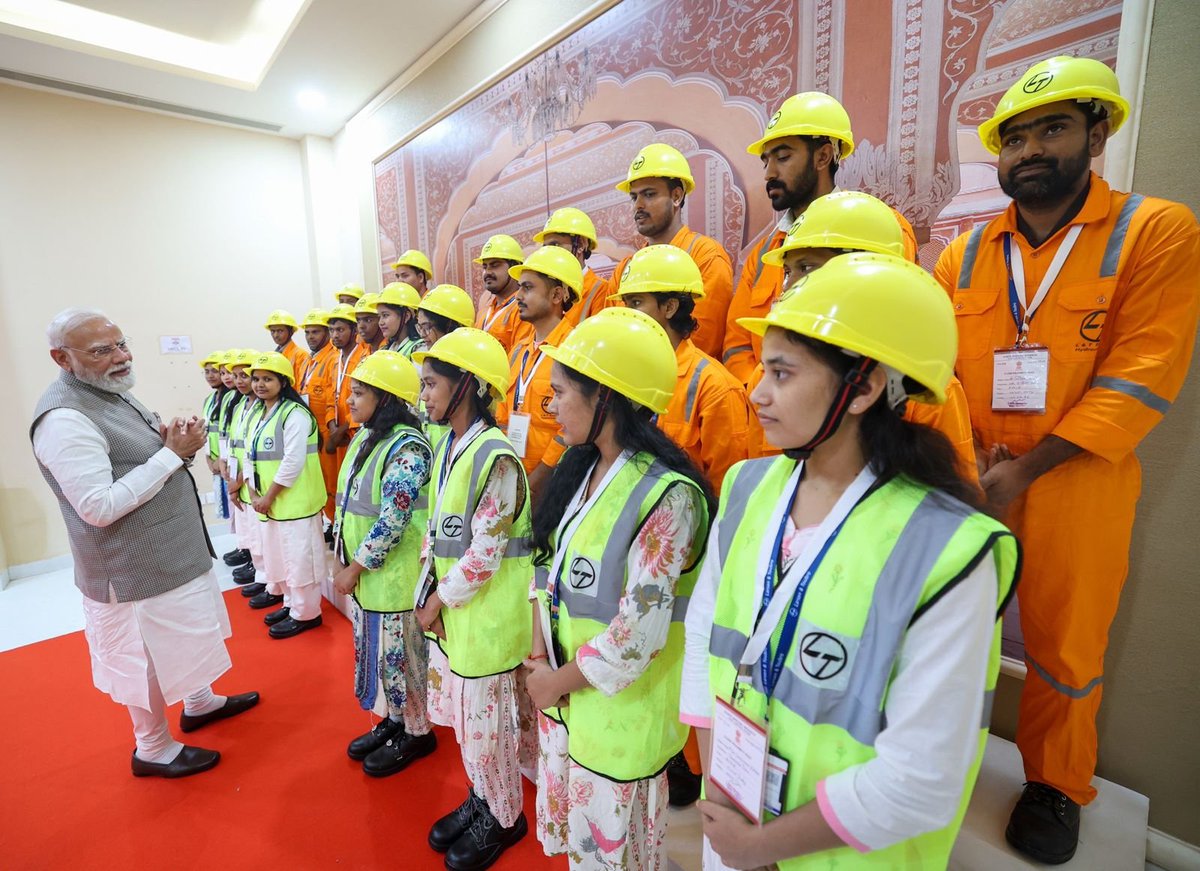 CMD__HPCL's tweet photo. There are moments that remind us why years of perseverance, sacrifice & unwavering commitment are always worthwhile. Hon'ble Prime Minister Shri Narendra Modi Ji's visit to the Main Control Room of HPCL Rajasthan Refinery (HRRL) on 4th July was one such unforgettable moment for the entire HRRL & HPCL family. It was a privilege for me, together with Dr. Neeraj Mittal, Secretary, Ministry of Petroleum & Natural Gas, to brief Hon'ble Prime Minister, on the refinery's integrated processes, product portfolio and the advanced digital systems that drive safe, efficient & reliable operations.
 
Yet, beyond the technology and infrastructure, two memorable moments stand out for me - Hon'ble Prime Minister’s interactions with a representative sample of workers and technicians who were involved in the construction phase, and his impromptu interaction with the representatives of Team HRRL. Those moments were precious and the interactions were simply inspiring. 

In those few moments, countless years of hard work, determination & resilience found their true meaning. Every challenge overcome, every milestone achieved & every hour devoted to building this world-class refinery seemed to culminate in a shared sense of pride and purpose. For every engineer, operator, technician, contractor & employee who believed in this dream and worked tirelessly to make it a reality, this was not merely an inauguration—it was an affirmation of what collective resolve can achieve.
 
As we look ahead, Team HPCL & HRRL carries this inspiration with renewed determination to raise the bar even higher, set new benchmarks in operational excellence, and contribute with pride to India's energy security and the vision of a Viksit Bharat.
 
Some milestones mark the completion of a project. Others ignite the beginning of an even greater journey. For Team HPCL & HRRL, this was one such moment.
 
#HRRL #HPCL #EnergySecurity #OperationalExcellence #ViksitBharat #Leadership @neerajmittalias @HardeepSPuri