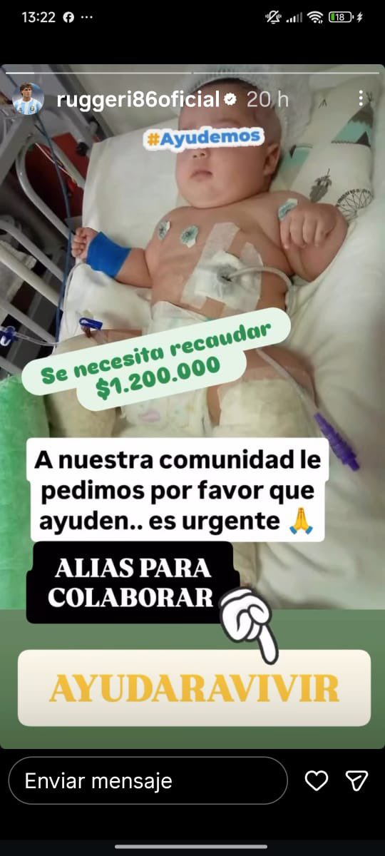 verobrunati's tweet photo. Antonio necesita con urgencia reunir hoy $700.000 para insumos y tratamiento.. se puede colaborar al alias AYUDARAVIVIR
A los que puedan ayudar, les agradecemos . https://t.co/EbXDW8tbKt