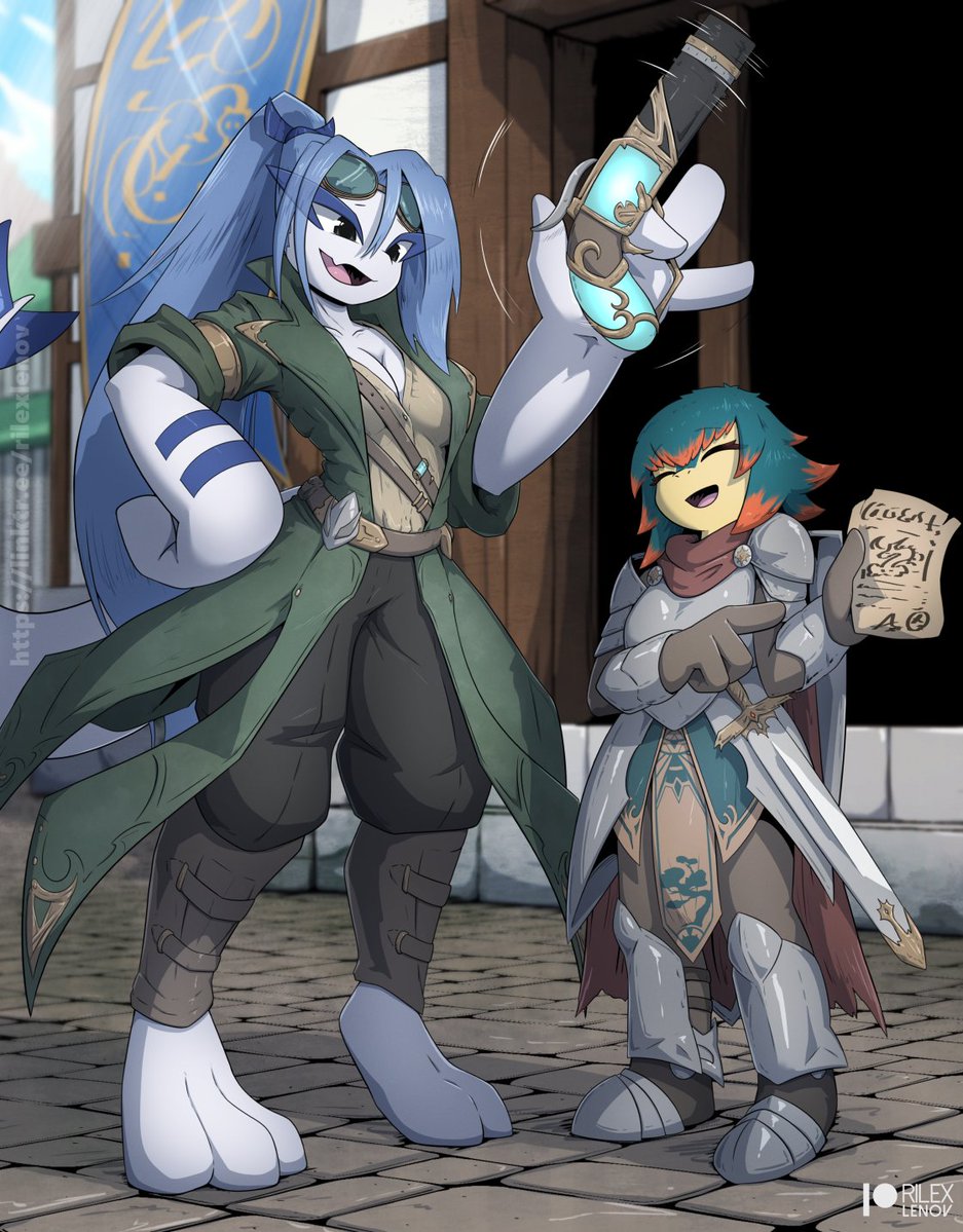 RilexLenov's tweet photo. Lani and Lehua!
Ready for their next adventure!

Full versions of this pic are on Patreon, Subscribestar, and FANBOX https://t.co/aa8He7LY0M