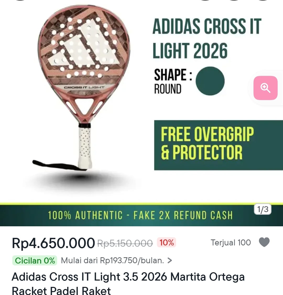 anggioren's tweet photo. Nyari padel hadiah u temen di noob padel, asli seneng banget dapet dis 10% jd 4,060jt . Tinggal duduk manis hadiah yg dicari datang tepat waktu pengiriman cepat, aman ori100%+freeong.
Di toko https://t.co/hMSAISrI6j Makasih blibli belanja praktis hemat lbh murah dr toko sebelah https://t.co/QE2UTSDaBf