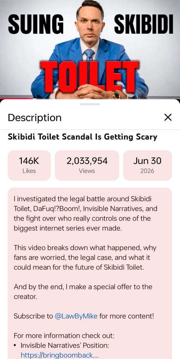 G79229Gacha's tweet photo. Day 61

To everyone across social media:

Today there are no major news or updates for the ST community, but don't be discouraged.

There is still positive news: @lawbymike_'s video has reached 2 million views in 6 days, showing that many people have become aware our situation. https://t.co/xIC03wMoqw