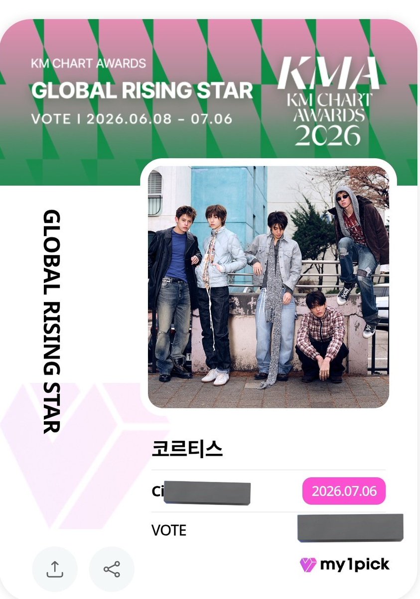 Satorus_'s tweet photo. 🚨 15 MINUTES LEFT 🚨

COER DON'T FORGET TO DROP YOUR VOTES ON IDOLCHAMP, UPICK, AND MY1PICK ‼️‼️

(END AT 23.59 KST)

#CORTIS #코르티스 https://t.co/9wI0A310R6