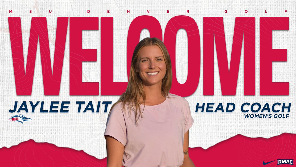 MSUDenverWGolf's tweet photo. Welcome to MSU Denver, Head Coach Jaylee Tait! β³οΈ
#GetRowdyπ΄π΅ | @MSUDenverAthl | @msudenver https://t.co/L6TpnON4Nd