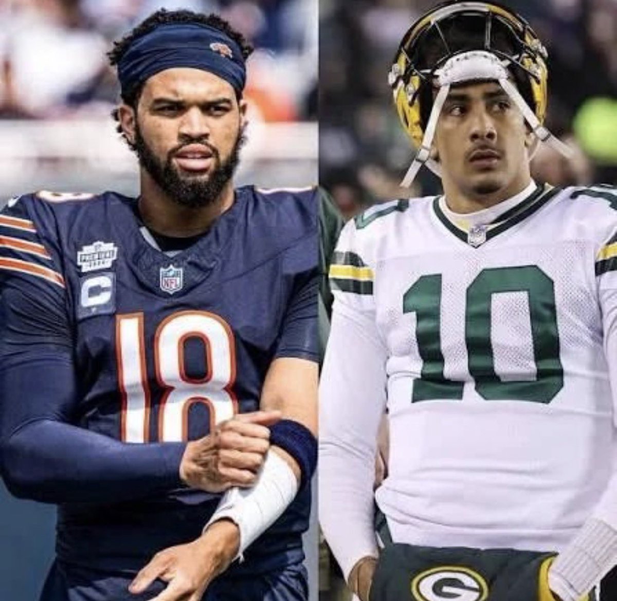 DaBearsTakeOver's tweet photo. Fun fact: Caleb Williams has more 3,500 yard passing seasons than Jordan Love.

Caleb is only entering Year 3. 👀 https://t.co/xVG6YjfnaL