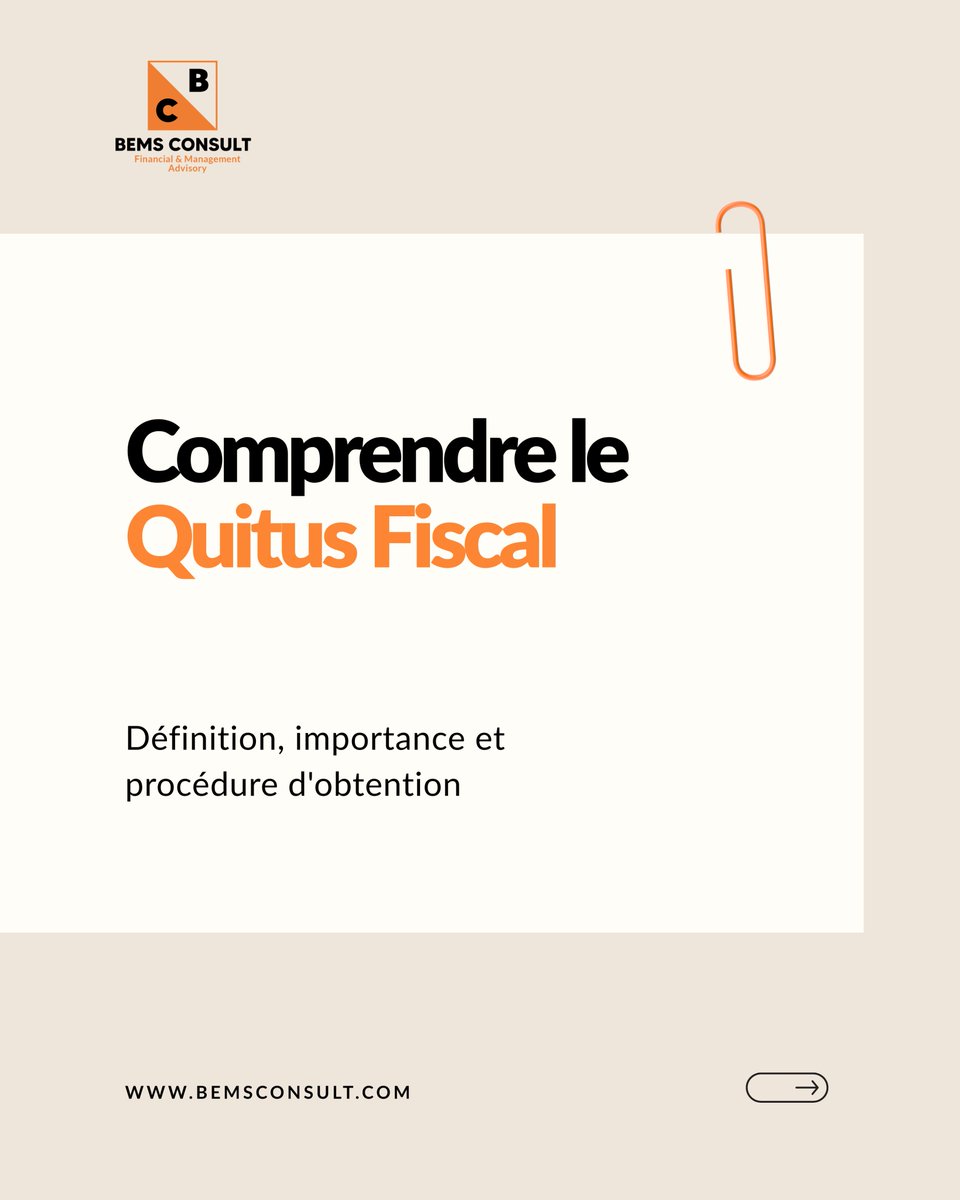 bems_consult's tweet photo. Le #QuitusFiscal est bien plus qu'une simple formalité.

Découvrez l'essentiel dans ce carrousel. 📄
🔁 Repostez pour aider d'autres entrepreneurs.
#Fiscalité #RDC #Entrepreneuriat #Comptabilité #BEMSConsult https://t.co/hp0yioACce