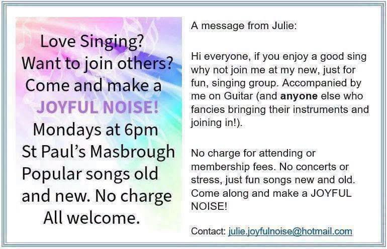 Stag_RosePPG's tweet photo. #Monday "Joyful Noise" singing group #FREE
Join Julie and friends tonight 6am, St Paul's Church, Masbrough, Rotherham S61 1AH
#music #singingtogether #sing #joyfulnoise https://t.co/PEKXXAwmMB