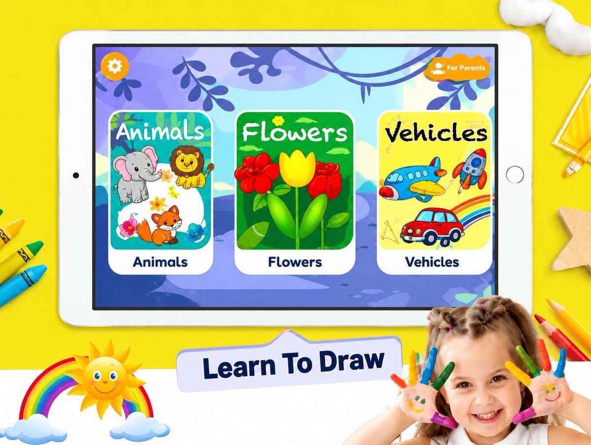 SumitGrooves's tweet photo. I'm a 32-year-old dad, and my 2.5-year-old daughter refused to eat without cartoons. So instead of giving her more videos, I built her a coloring game using vibe coding. 
The best part? My QA tester was 2.5 years old. 
Now she loves coloring while learning. https://t.co/qDpJFjeDji