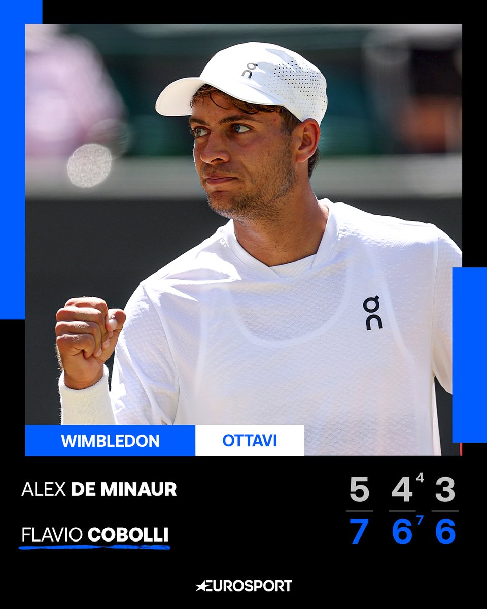 Eurosport_IT's tweet photo. FLAVIO SEI MAGICOOOOOOO 🤯🇮🇹

Prestazione incredibile di Flavio che supera in tre set il numero 6 del ranking e conquista l'accesso ai quarti di finale di Wimbledon. Ora ad attenderlo c'è il vincente della sfida tra Dimitrov e Fery 💚

#Wimbledon https://t.co/50bykGz0UX