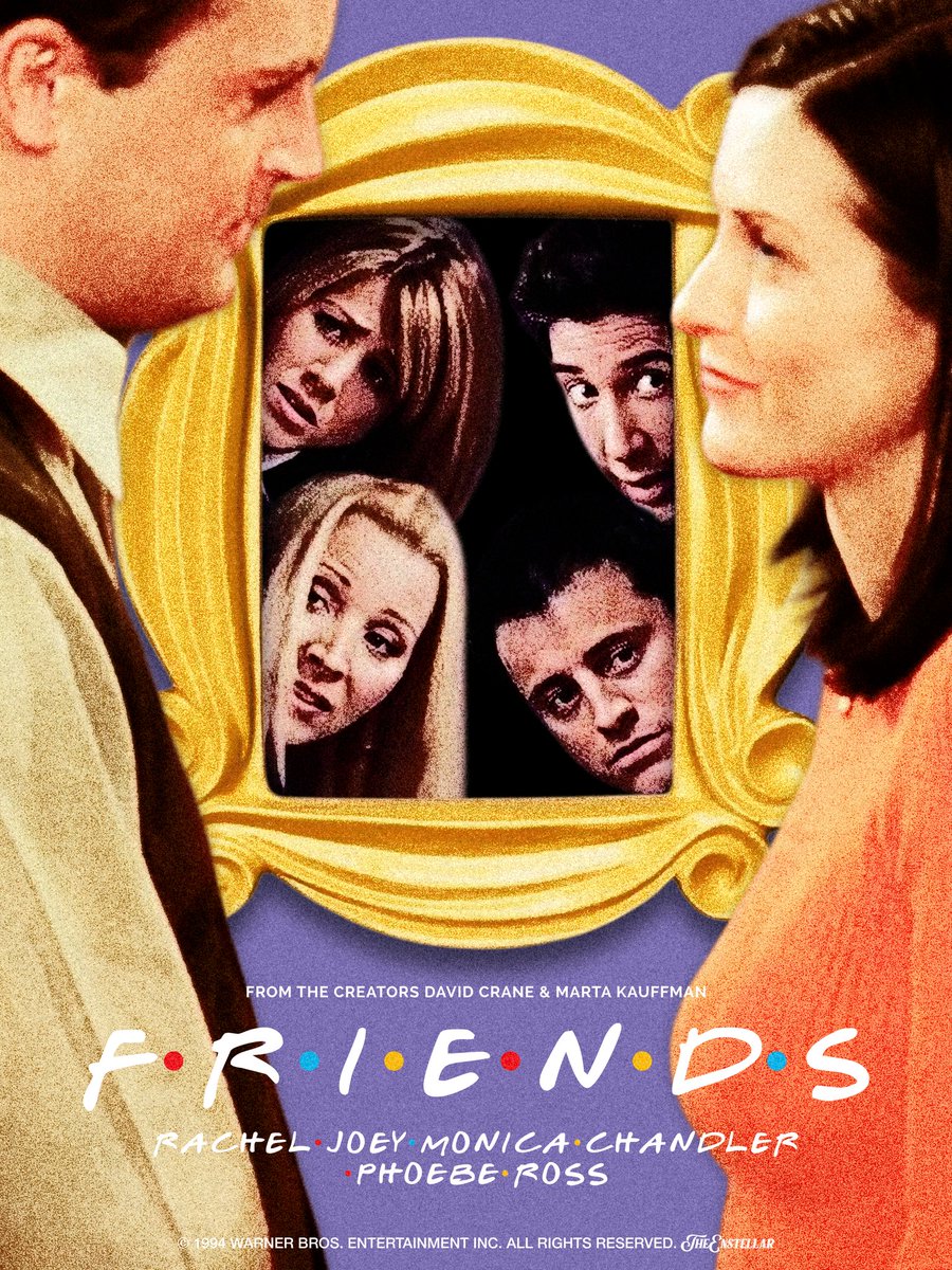 theenstellar's tweet photo. The one where I designed two @friends posters 💜💛

designed by me @theenstellar 

#friends #friendsshow #posterart #poster #graphicdesign https://t.co/OviAGdeIFe