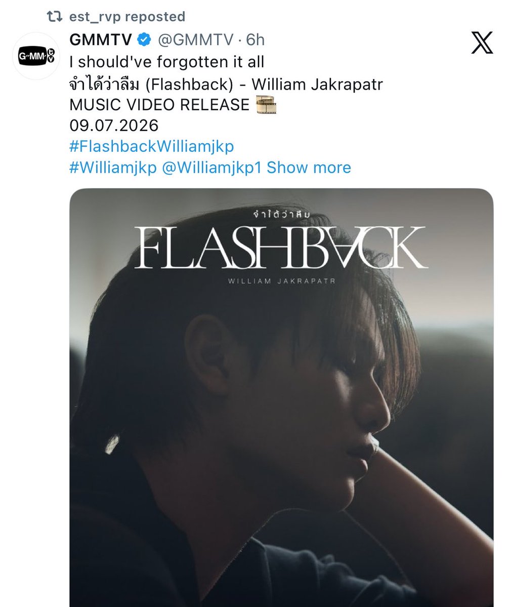 harxeuphoria's tweet photo. est reposted william’s solo poster 😭❤️💙

꒰ #williamest #วิลเลี่ยมเอส ꒱ 
    #FlashbackWilliamjkp https://t.co/P2D72FduU2