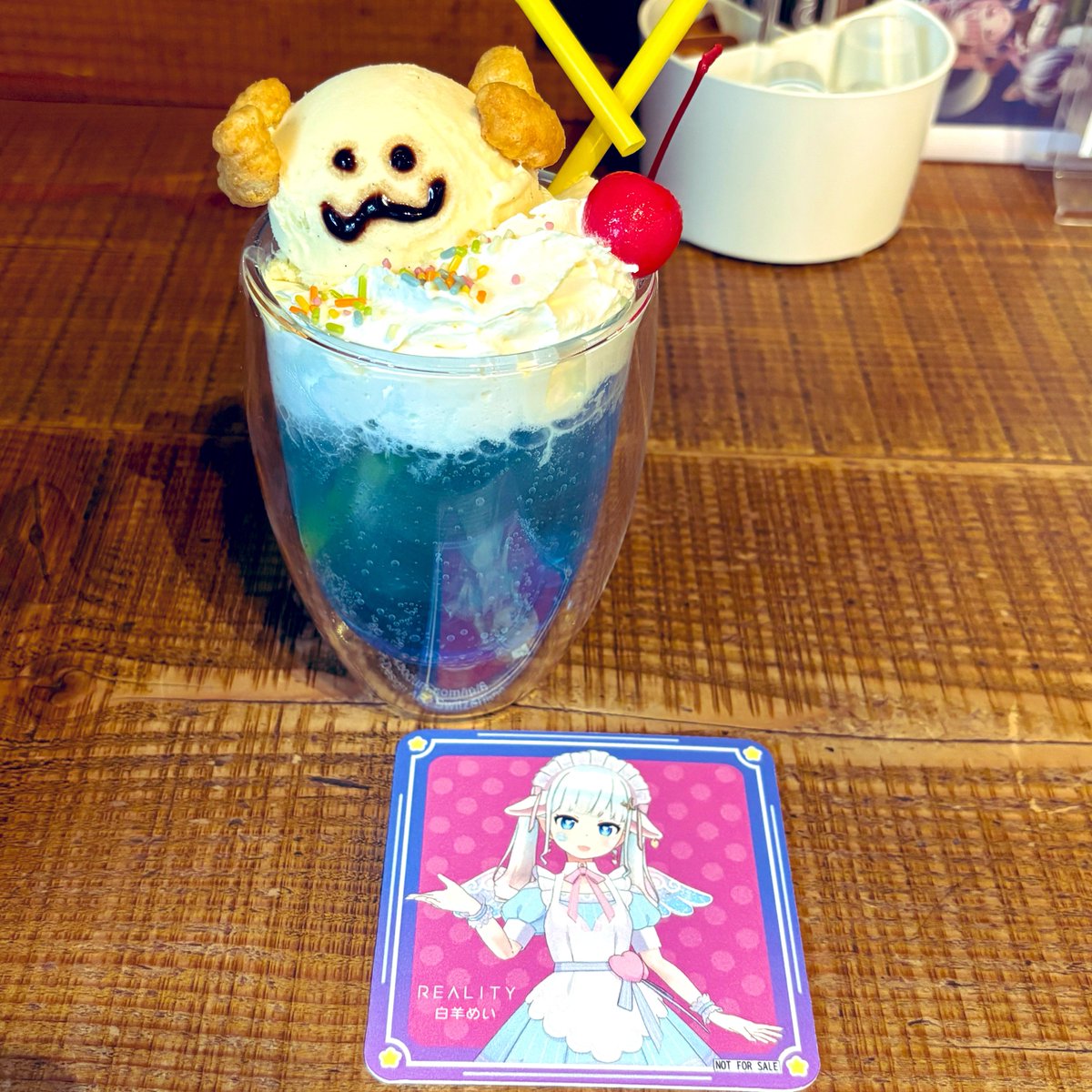 jajami_reality's tweet photo. #REALITY
#スターライバーコラボカフェ
#愛の極地
#めいちゃん集合かも
#もちぎゃらりぃ

初日は自分の食べたかったから2回目はほかのみんなのフードやドリンクを注文！！
大変美味しゅうございました！😋
※ハッシュタグ多すぎワロタ https://t.co/52KJSMYYKU
