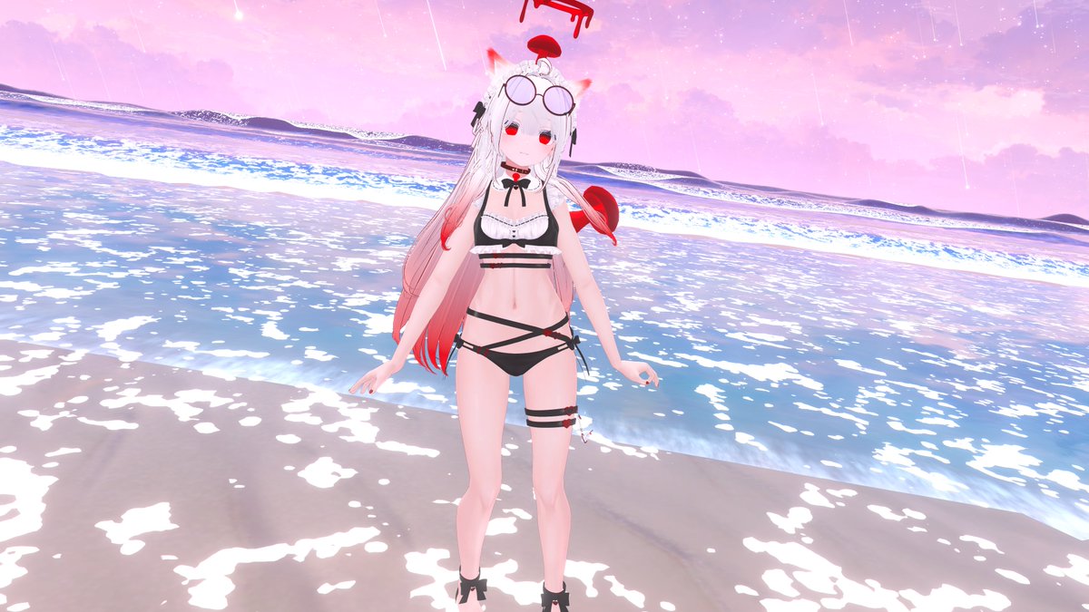 Benlin0707's tweet photo. 海!⛱️
#VRChat https://t.co/EqQXom9K0p