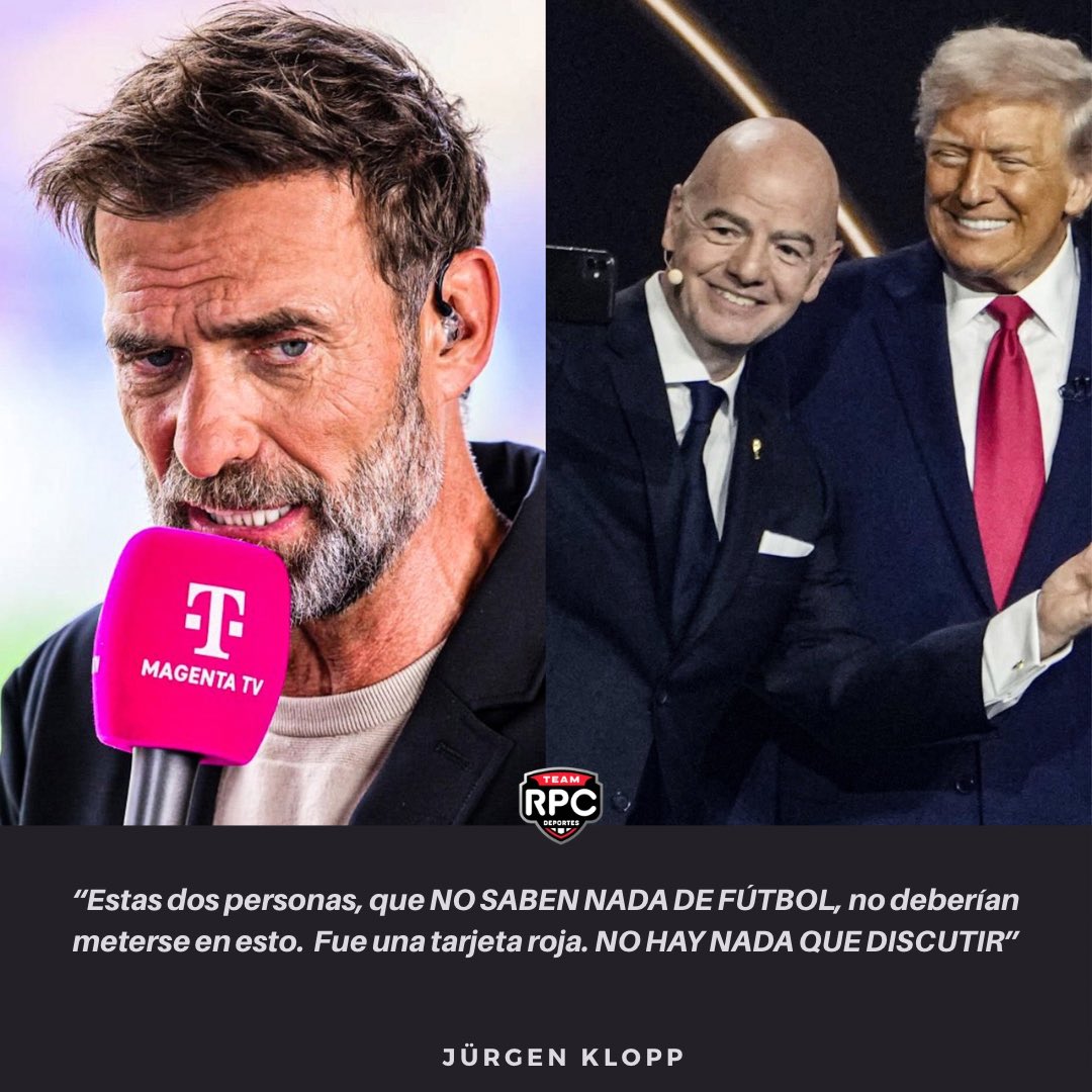 deportes_rpc's tweet photo. ¡La polémica pica y se extiende! ⚽️🔥

Las declaraciones de Jurgen Klopp por la anulación de la tarjeta roja de Balogun. 

"Si la Casa Blanca realmente intervino, entonces es ABSURDO. El fútbol es nuestro, no de ellos”, añadió. 

#FutbolRPC 📸 @AtaqueFutbolero https://t.co/LovZd9wFFg