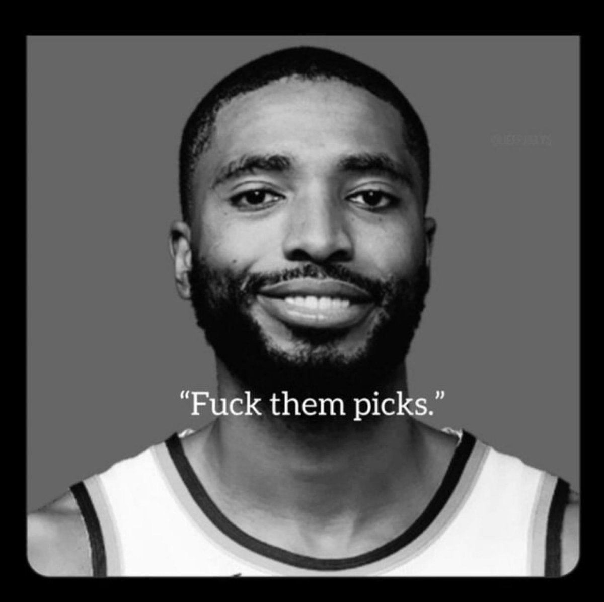 KnicksBeast's tweet photo. One of my favorite things about this championship was the death of “5 picks” https://t.co/zmAwZdlQ3V