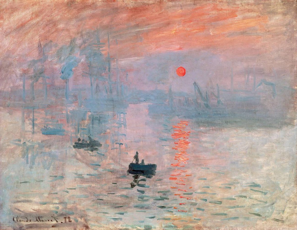 DailyClassicArt's tweet photo. Claude Monet - "Sunrise Impression" (1872) https://t.co/lCrVDuDNTK