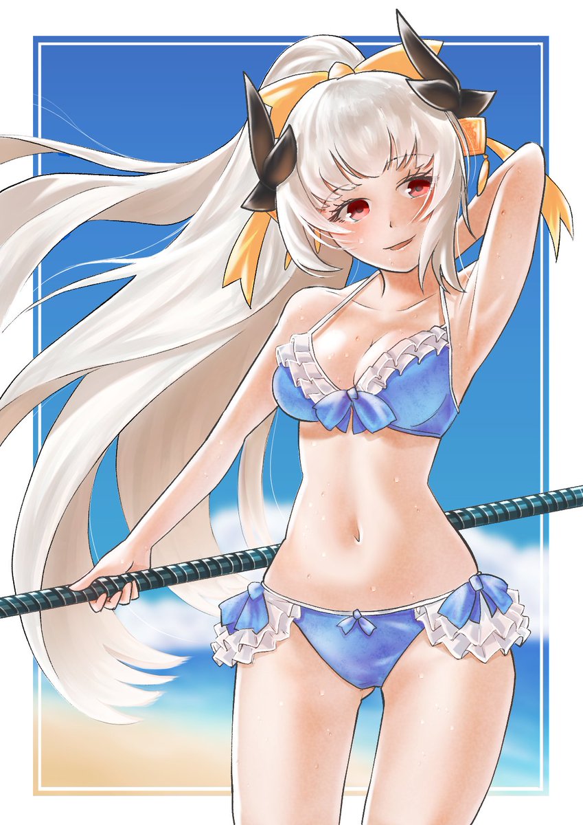saien_pixiv's tweet photo. 昔描いた水着清姫を再掲 https://t.co/wHrd0yadiu