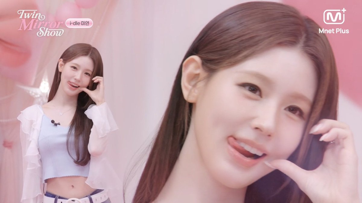 mnichazip's tweet photo. 미연과 소미는 어떻게 이렇게 예쁠 수 있는 거야? 
진짜, 이 분위기가 너무 좋아
둘이 진짜 자매처럼 보여 
💓💓💓

#TWINMIRRORSHOW #YZKZ #MnetPlus_Original https://t.co/e76QBLrZ0r