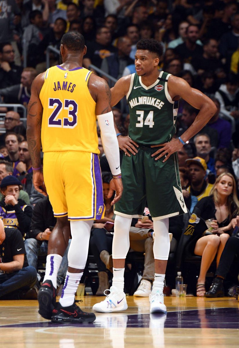 Fullcourtpass's tweet photo. Giannis Antetokounmpo when asked who the GOAT is:

"The person I like to watch a lot is LeBron James." https://t.co/XFUB3TwDXU