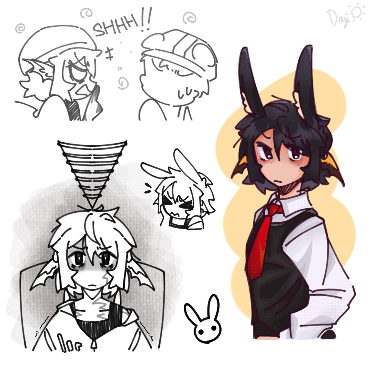 Anxx_10's tweet photo. THE END PART 2
(Quackity bunny 🐇)

#qsmp2 #quackity #quackityfanart https://t.co/59LoOMzAkn