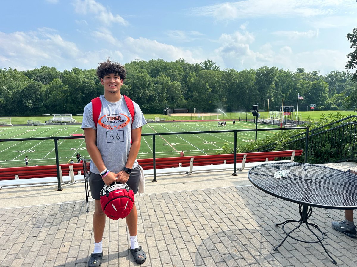 roberto_lopez7's tweet photo. Had a great time at @PrincetonFTBL Camp yesterday. Thank you to @CoachRosenbaum for the time and the insightful feedback!
@CoachBobSurace @CoachJustin10 @Prep_Football @CoachMas_1 @CoachSDwyer @Coach_Pow @coach_cdunn @AB_Balogh21 @Coach_Drach @CoachDBenoit @CoachMKellyWPI https://t.co/PaKTrKvtzo