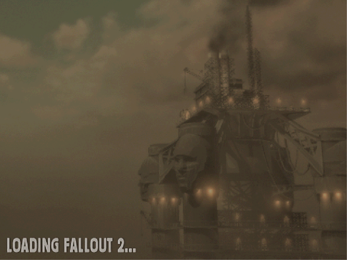biggieU_U's tweet photo. Fallout 2's loading screens are incredible https://t.co/GPGhWqIFcn