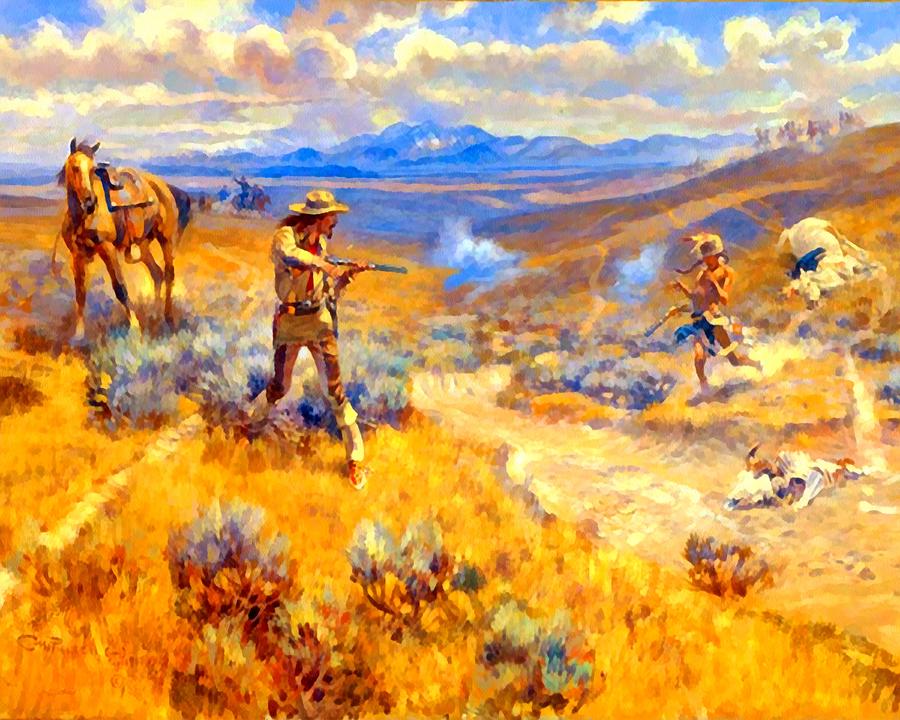 FloydSnyder9's tweet photo. 🔥 SOLD! Charles M. Russell’s “Buffalo Bills Duel With Yellowhand” — a legendary frontier moment claimed by a new collector. 👉 https://t.co/IizqrRoMwi 😍#CharlesMRussell #WesternArt #BuffaloBill #FrontierHistory #CowboyArt #AmericanWest #ArtCollectors #HistoricArt #BuyIntoArt https://t.co/D6dIee0vYM