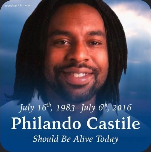 HarryO1975's tweet photo. July 6, 2016 - The MURDER of Philando Castile. https://t.co/z0DLHV9Gr8