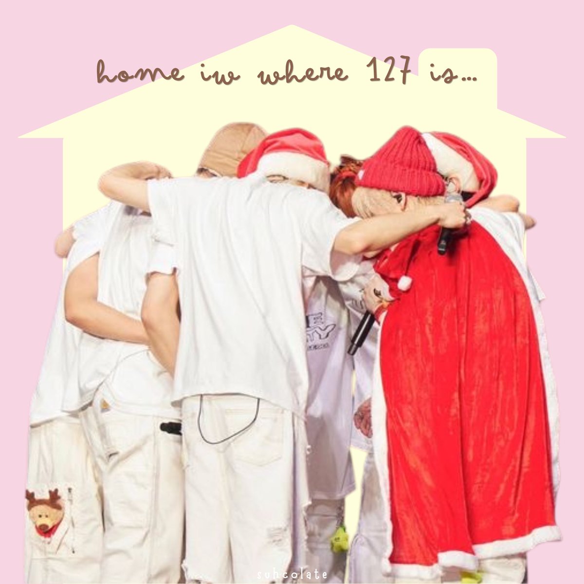 suhcolate's tweet photo. where the heart goes,
where the eyes stares,
where the love grows,

home is where 127 is. 
i call you my home, forever and always. 

happy 10th anniversary urichil 🩷🍀

#10YearsWithNCT127
#NeXtDecadeWith127
#イリチルの隣にはいつもシズニ
#한계없는_우리7의_10주년 https://t.co/VbxTOT5wwp