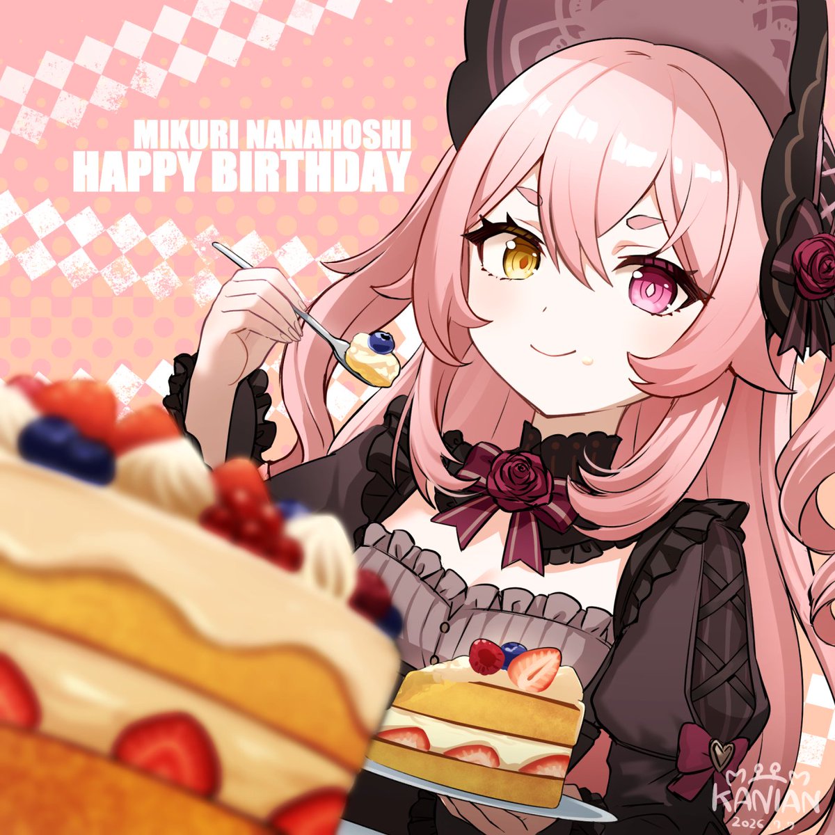 kanian_illust's tweet photo. 七星みくりちゃん誕生日おめでとう🎊#棋桜　※非公式ファンアートです https://t.co/7Zj8p1b6zc