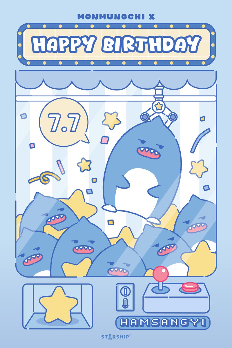 MONMUNGCHI_X's tweet photo. 🩵 2026 HBD HAMSANGYI 🩵

오늘의 행운은 단 한 번에 GET! 🕹️

다 같이 햄상이 뽑기에 도전해 보고
햄상이로 가득한 하루 보내세요! 🍀

#MONMUNGCHIX #몬뭉치엑스
#HAMSANGYI #햄상이 https://t.co/NSw9FtxASm
