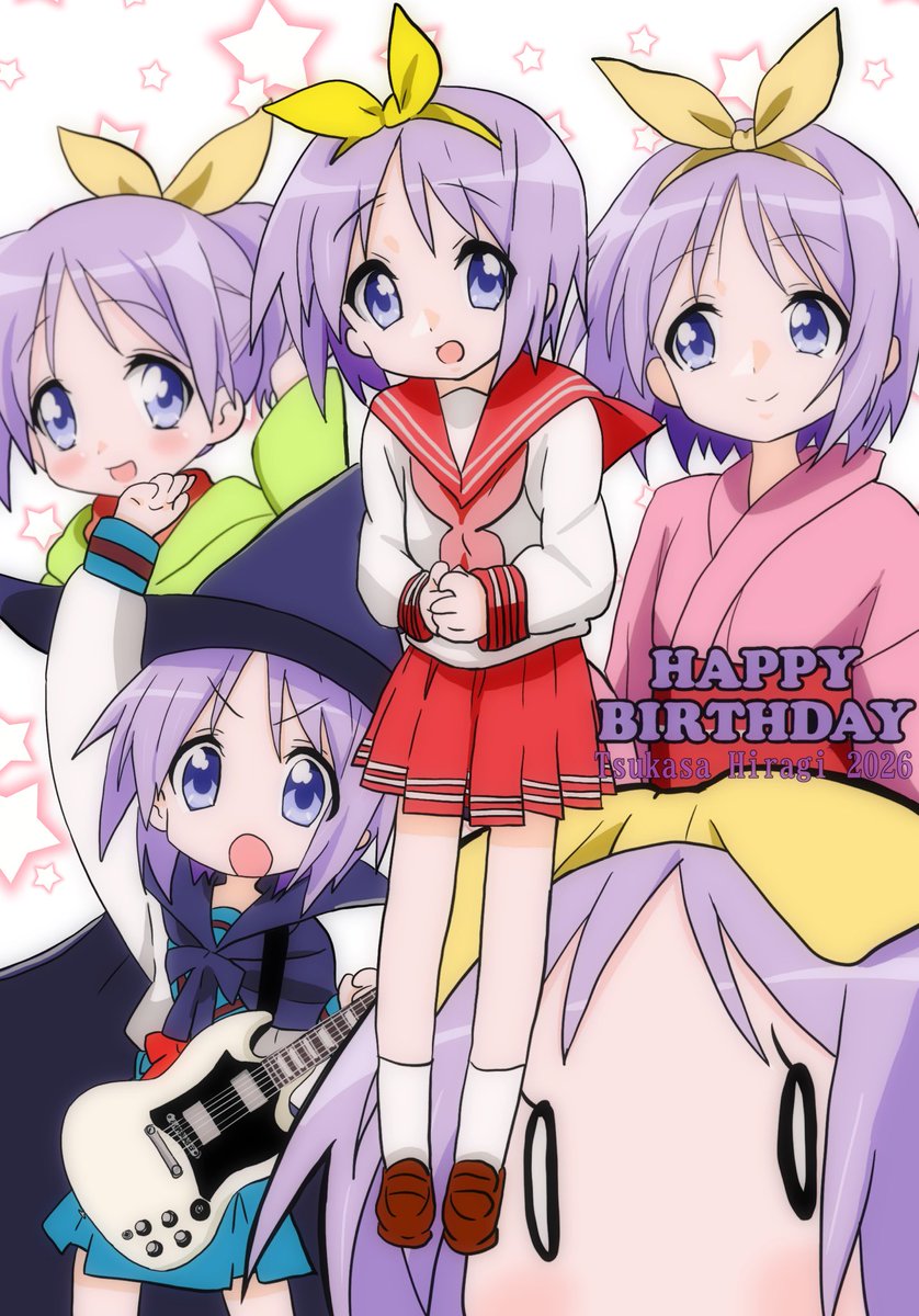 mi5e4rzz's tweet photo. #らきすた
#柊つかさ生誕祭2026
#柊つかさ誕生祭2026
#イラスト
 はい、今日は七夕で、らき⭐︎すたでお馴染み、柊姉妹の四女で、料理やおかし作りが得意な癒しキャラの柊つかささんの誕生日ですの！ https://t.co/oCcsRZdGRc