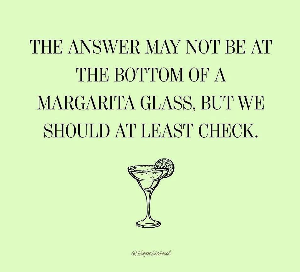 KyonaJiles's tweet photo. We should check 🙋🏻♀️🍹❤️🤣
#margaritas #lookingforanswers #indieauthor #fictionauthor #kyonajiles https://t.co/0zZ3PojNX1