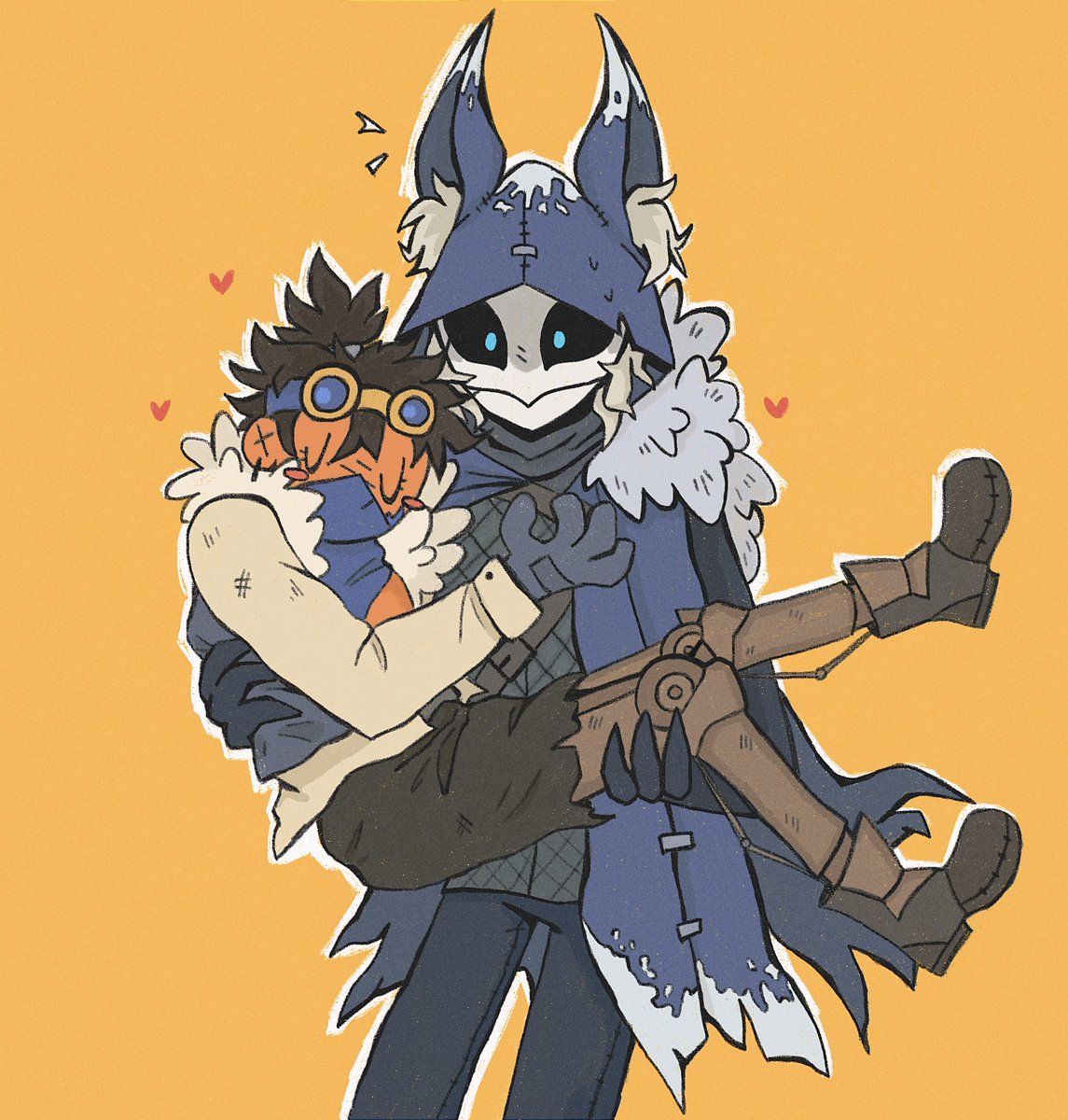 snofkish's tweet photo. this drawing is a year old and I drew it for a close friend. Not a ship, just two of her favorite characters🕺
 I have warm feelings about this, because with this drawing my style began to improve and I became a little more confident

#identityv #nightwatch #ganjigupta https://t.co/e78iUh5D0y