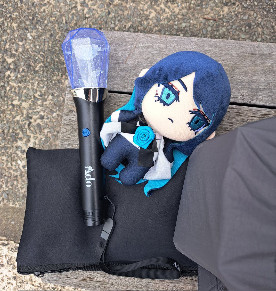 jiri_frogw_'s tweet photo. 初めての1人LIVE遠征。
コインロッカー見つからないし、お友達もいないし、荷物重くて疲れたと思ってたけど、AdoさんのLIVE体感するとそんなこと忘れちゃう！
とても楽しかった！
また行きたいな🌠 
 #Ao
 #AdoLIVE2026 https://t.co/UxwEwCIjZf