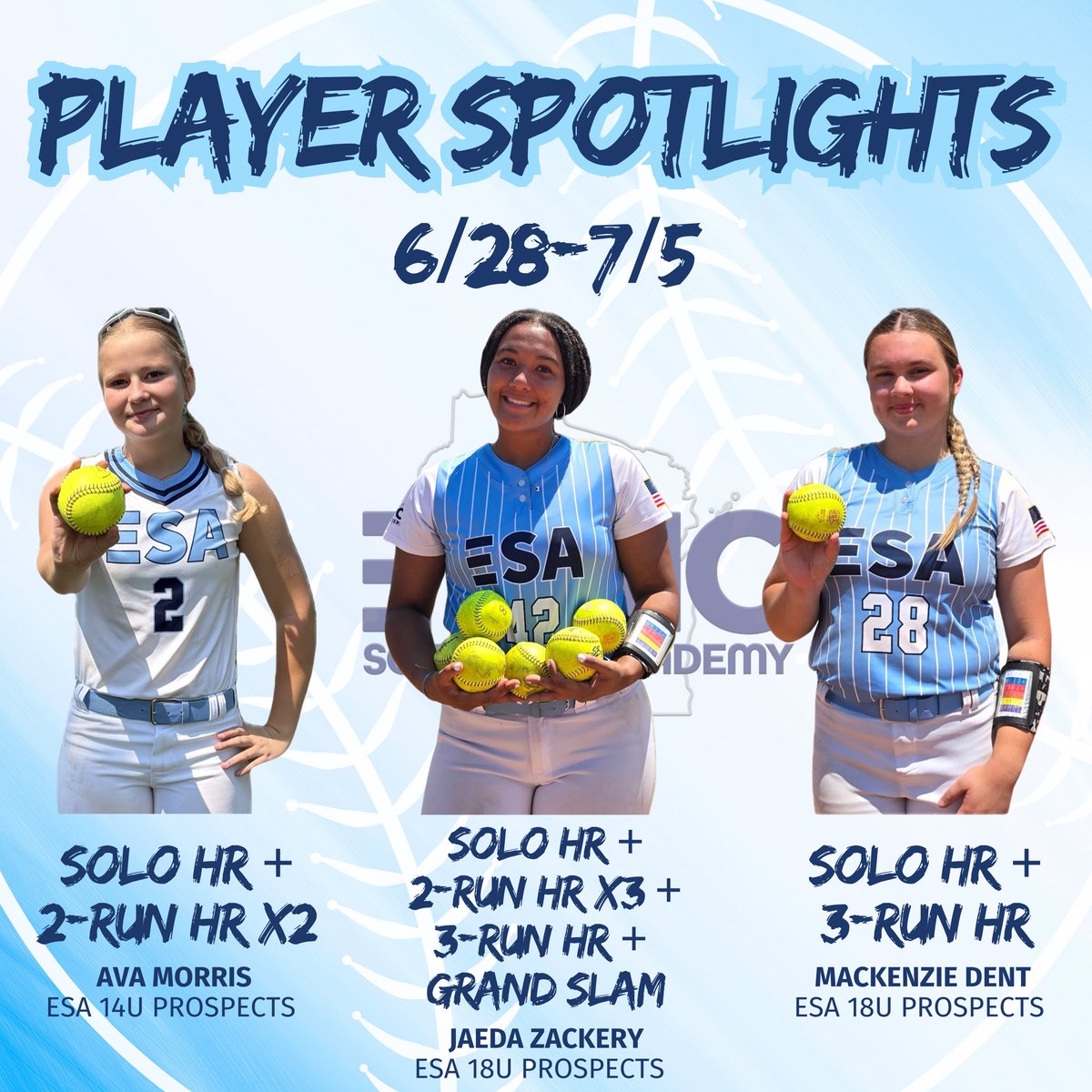 EthicAcademy's tweet photo. S/O to our ESA players for their standout performances this weekend! Keep up the hard work ladies!! 💪🔥 https://t.co/oCu2eaGT25