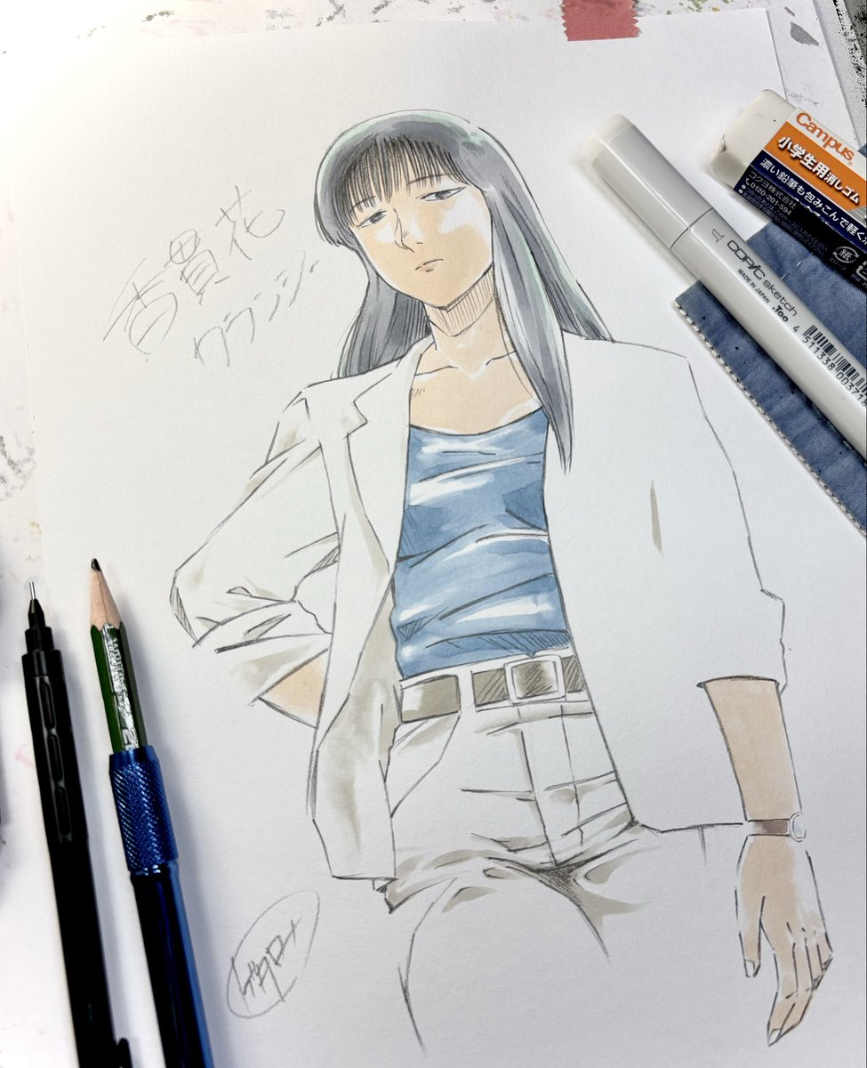 o_ro_ro_n24's tweet photo. 『機動警察パトレイバー』

鉛筆、コピックで✏️
原作版
「香貫花・クランシー」

#機動警察パトレイバー https://t.co/Td091NlZ0S