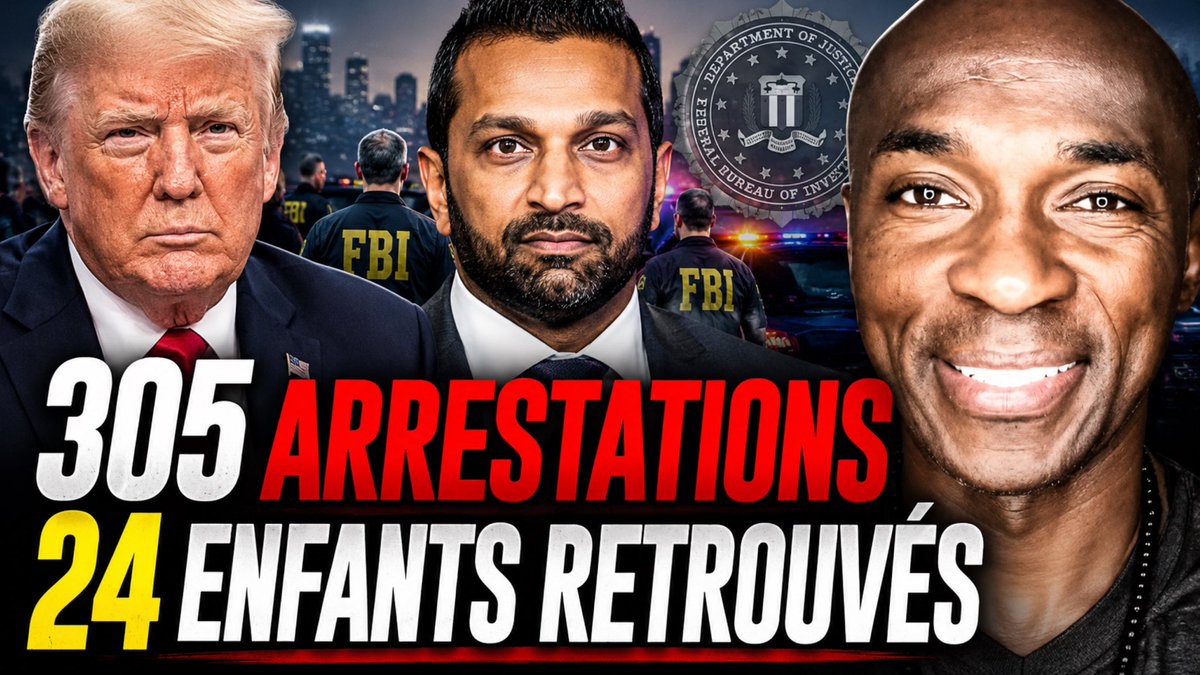 RealMdlReport's tweet photo. 🚨IL S’AGIT TOUJOURS DE NOS ENFANTS- Une importante opération fédérale baptisée “New Dawn” a permis aux forces de l’ordre américaines de procéder à 305 arrestations et de retrouver 24 enfants, dont plusieurs avaient été signalés disparus ou enlevés.

 LIEN DU DIRECT: https://t.co/V7kZ7hUe1s

Selon le directeur du FBI, Kash Patel, cette opération, menée à Chicago avec la participation de 11 agences fédérales, visait à démanteler des réseaux impliqués dans des crimes violents, des enlèvements, le trafic de drogue, l’exploitation d’enfants et d’autres infractions graves.

#PositiveNews #Trump #FBI #KashPatel #NewDawn #Justice #BreakingNews

#PositiveNews #Trump #KashPatel #FBI #OperationNewDawn #BreakingNews #Crime #Justice #MissingChildren #ChildProtection #Chicago #LawEnforcement #USNews #DonaldTrump #GoodNews #Actualite #Enfants #Arrestations #Police #USA

📣 LIEN DU DIRECT: https://t.co/V7kZ7hUe1s