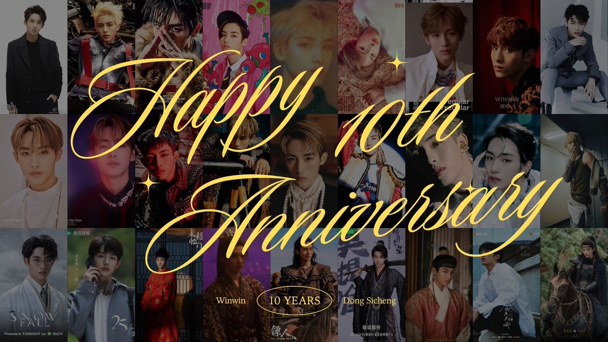 soonyunqi's tweet photo. A decade with Dong Sicheng Winwin.
Happy 10th debut anniversary, You've come so far, and I hope the years ahead bring you even more opportunities to shine and be exactly where you want to be. I'll always be here cheering you on.
#10yearsWithWINWIN #董思成出道十周年 https://t.co/jf6cnNU44N