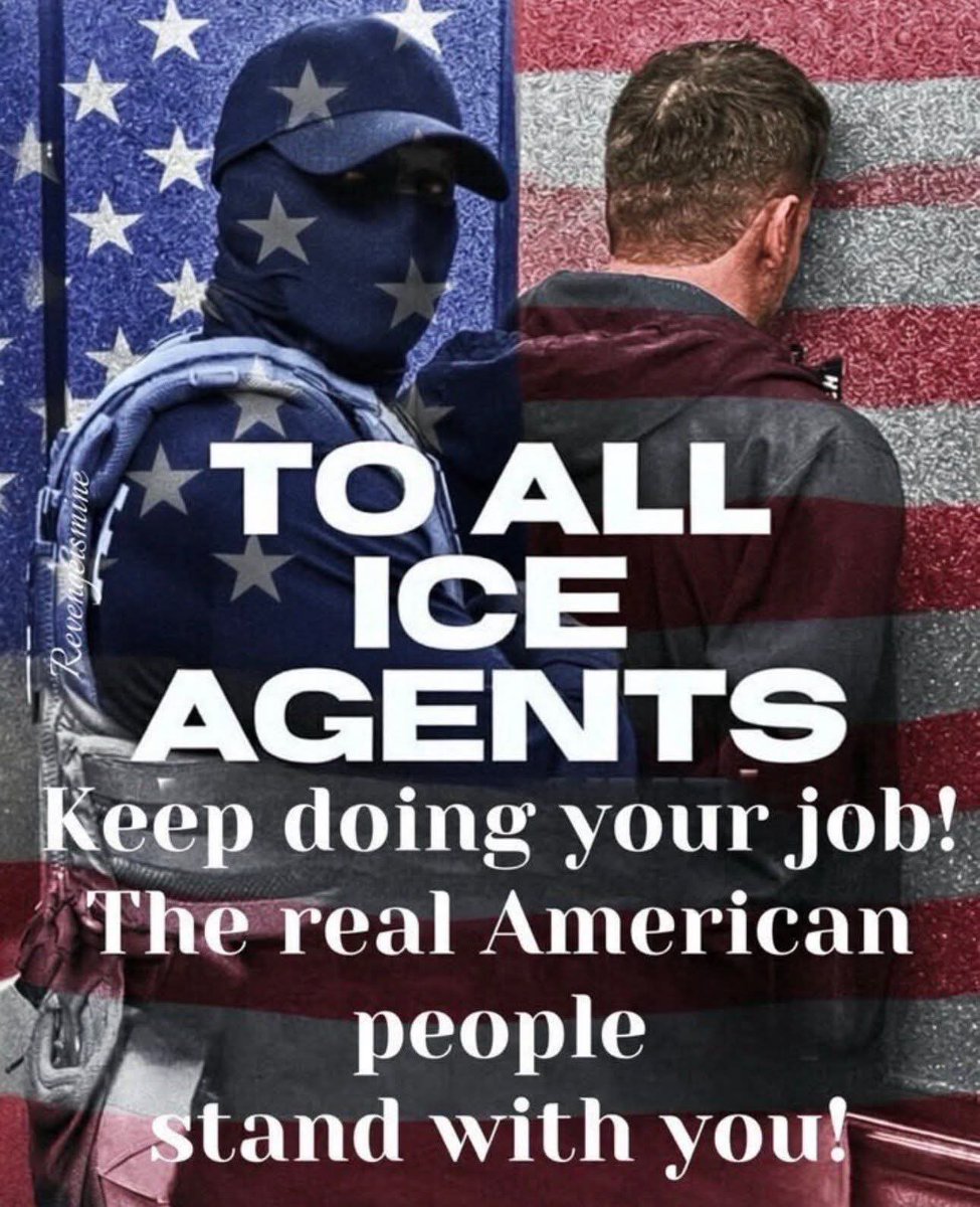 mickitiki's tweet photo. I STAND WITH ICE 🧊🇺🇸🇺🇸🇺🇸🇺🇸🇺🇸🇺🇸🔥🔥🔥🔥🔥🔥🔥💥 https://t.co/RK20LtghT5