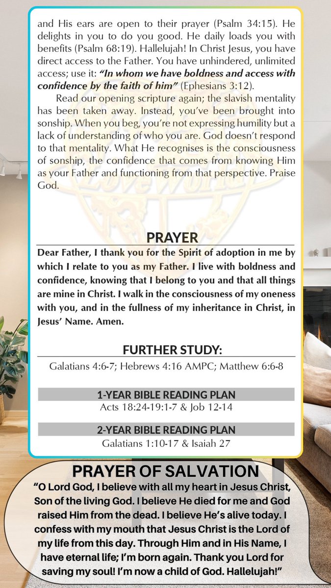 RORintlmissions's tweet photo. For ye have not received the spirit of bondage again to fear; but ye have received the Spirit of adoption, whereby we cry, Abba, Father (Romans 8:15).

Partner today: https://t.co/r0LeB2YSOv

Learn more about Rhapsody International Missions: https://t.co/j4rgkq8L0E

God bless you.