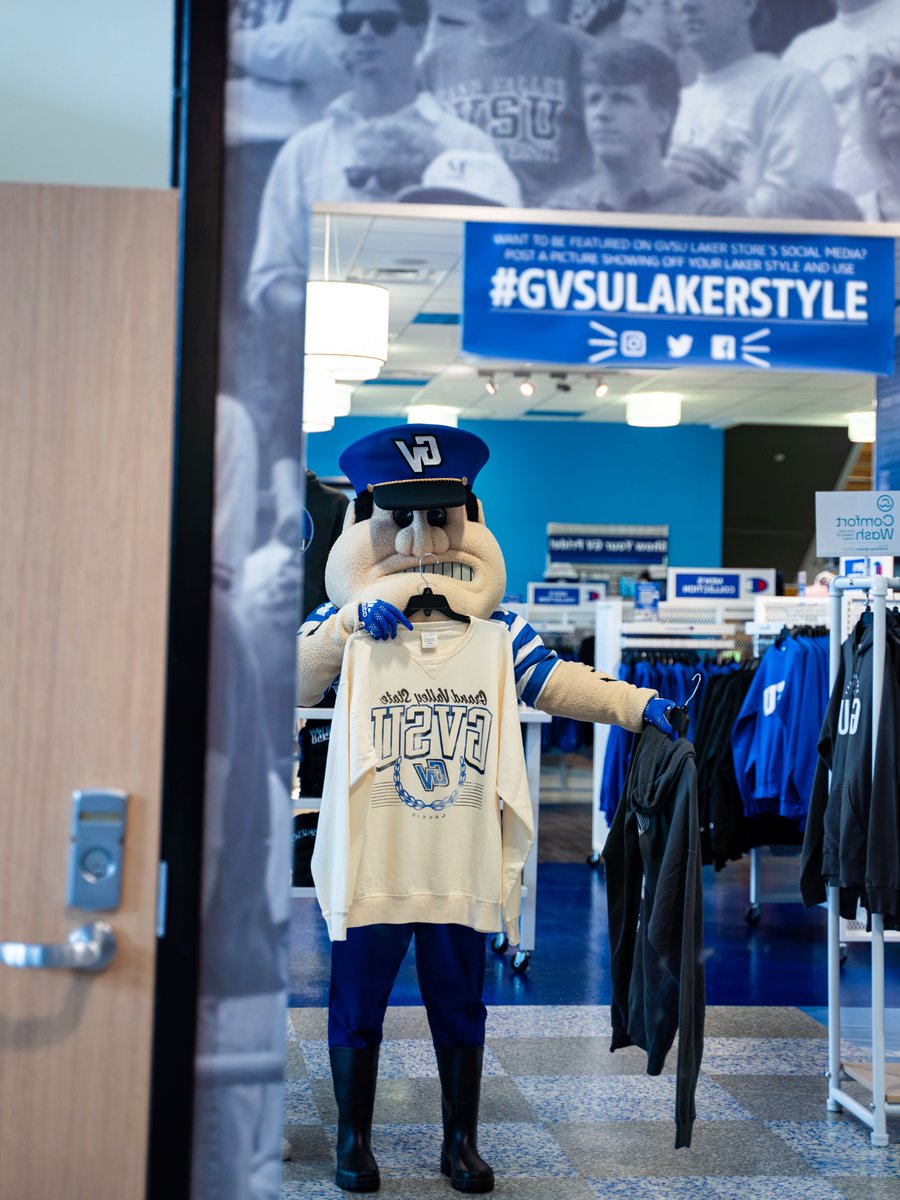 gvsulakers's tweet photo. BIG NEWS 🚨 The Laker Store is now the Official Apparel Partner of GVSU Athletics!

From game day essentials to your favorite apparel, there's now one destination for Laker Nation. Stop by the Laker Store or shop online and gear up for the season!

🛒 https://t.co/rl5d3xkwOH 

#AnchorUp | #ForTheValley