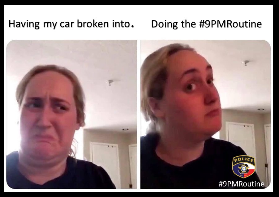 SelmaPDTX's tweet photo. Seems legit.
#LockUpandLightsOn #9PMRoutine https://t.co/Hy7xxH5jZr