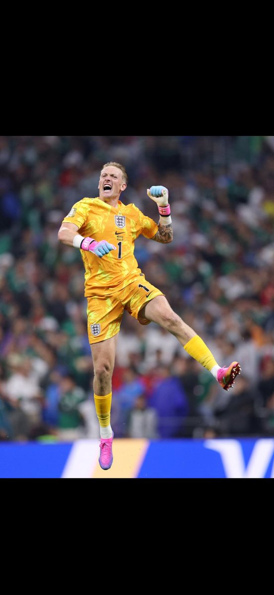 BOURNYBOY76's tweet photo. It's all well and good talking about Harry Kane and Bellingham but this man 

JORDAN PICKFORD  

performed and pulled off some amazing saves and clearances this morning without him we'd be on a flight home 

Drop a ❤️ for this man's incredible performance! https://t.co/aQTASB2LfQ